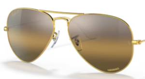 Verres originaux Ray-Ban RB3025 Aviator, couleur G5 · Argent/marron
