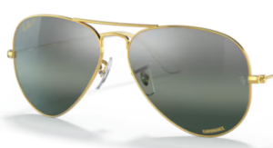 Verres originaux Ray-Ban RB3025 Aviator, couleur G6 · Argent/bleu