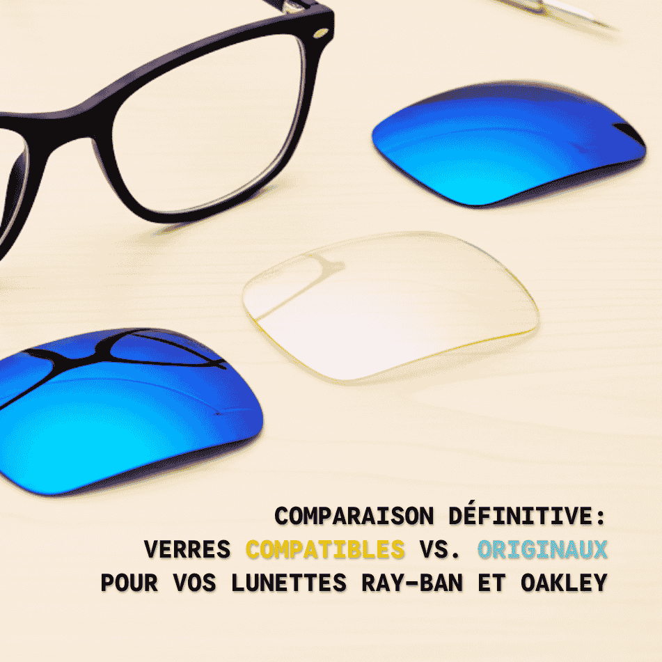 Comparaison Définitive : Verres Compatibles vs. Originaux pour vos Lunettes Ray-Ban et Oakley