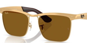 Verres originaux Ray-Ban RB3875 Wayfarer Deluxe, couleur 31 · Marron