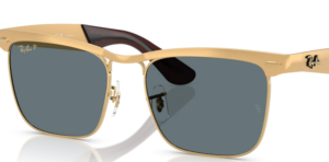 Verres originaux Ray-Ban RB3875 Wayfarer Deluxe, couleur 3R · Bleu foncé polarisé