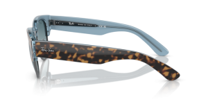 Branches originales Ray-Ban RB0316S Mega Clubmaster, couleur 13163M · Havane sur bleu sur gunmetal
