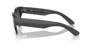 Branches originales Ray-Ban RB0316S Mega Clubmaster, couleur 136748 · Gris sur noir