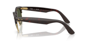 Branches originales Ray-Ban RB2341 Clubmaster Way, couleur 990 · Rouge havane sur or