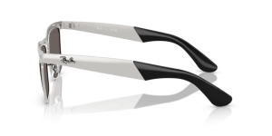 Branches originales Ray-Ban RB3875 Wayfarer Deluxe, couleur 019 · Sandblasted argent sur argent