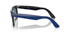 Branches originales Ray-Ban RB2240 Wayfarer, couleur 1445 · Bleu sur havane