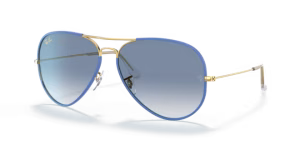Verres originaux Ray-Ban RB8307, couleur 19 · Transparent dégradé bleu clair · plastique
