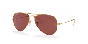 Verres originaux Ray-Ban RB8307, couleur AF · Violet foncé polarisé