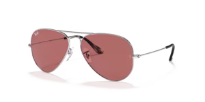 Verres originaux Ray-Ban RB3025 Aviator, couleur 4R · Violet photochromatic