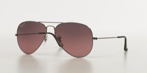 Verres originaux Ray-Ban RB8307, couleur 77 · Polarisé bleu/dégradé rose