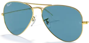 Verres originaux Ray-Ban RB3025 Aviator, couleur S2 · Polarisé bleu