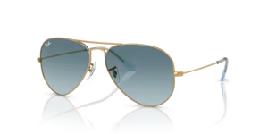 Verres originaux Ray-Ban RB3025 Aviator, couleur 3M · Bleu dégradé