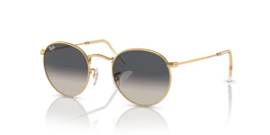 Verres originaux Ray-Ban RB3447 Round Metal, couleur 71 · Gris dégradé