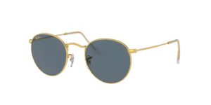 Verres originaux Ray-Ban RB3447 Round Metal, couleur R5 · Gris