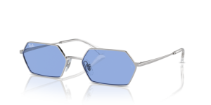 Verres originaux Ray-Ban RB3728 Yevi, couleur 80 · Bleu foncé · plastique