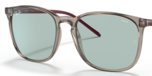 Verres originaux Ray-Ban RB4387, couleur Q5 · Photochromatic vert dégradé bleu · plastique