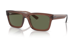 Verres originaux Ray-Ban RB4396 Warren, couleur 9A · Vert polarisé · plastique