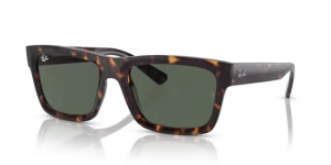 Verres originaux Ray-Ban RB4396 Warren, couleur 71 · Vert · plastique