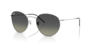 Verres originaux Ray-Ban RB0103S Round Reverse, couleur 11 · Gris dégradé · plastique