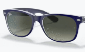 Verres originaux Ray-Ban RB2132 New Wayfarer, couleur 71 · Gris bleu dégradé