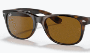 Verres originaux Ray-Ban RB2132 New Wayfarer, couleur 33 · Marron uni