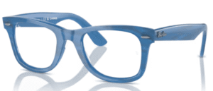 Ray-Ban RX4340V WAYFARER EASE, couleur 8384 · Photochromique rayé bleu