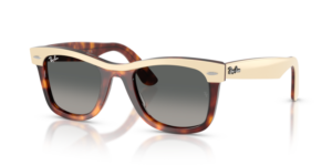 Ray-Ban 2240 WAYFARER, couleur 144371 · Beige sur havane