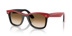 Ray-Ban 2240 WAYFARER, couleur 955/51 · Rouge sur noir