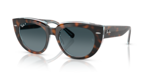 Ray-Ban 2286 DOREEN, couleur 1413S3 · Havane foncé sur transparent multicolour