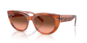 Ray-Ban 2286 DOREEN, couleur 1415A5 · Rouge havane sur transparent multicolour