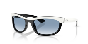 Ray-Ban 2489 BALORAMA, couleur 14443F · Blanc sur noir
