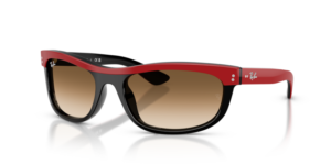 Ray-Ban 2489 BALORAMA, couleur 955/51 · Rouge sur noir