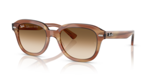 Ray-Ban 4398 ERIK, couleur 140351 · Rayé marron