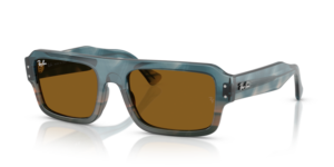 Ray-Ban 4454 FLACKO, couleur 145333 · Havane bleu