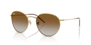 Ray-Ban R0103S ROUND REVERSE, couleur 001/CB · Arista or
