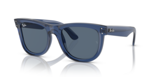 Ray-Ban R0502S WAYFARER REVERSE, couleur 67083A · Transparent navy bleu