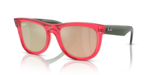 Ray-Ban R0502S WAYFARER REVERSE, couleur 67132O · Transparent rouge