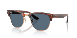 Ray-Ban R0504S CLUBMASTER REVERSE, couleur 13983A · Rayé havane sur rose or