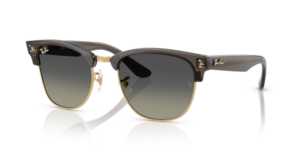 Ray-Ban R0504S CLUBMASTER REVERSE, couleur 682911 · Transparent gris foncé sur or