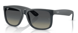 Ray-Ban 4165 JUSTIN, couleur 681311 · Rubber bleu