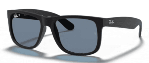 Ray-Ban 4165 JUSTIN, couleur 622/2V · Rubber noir