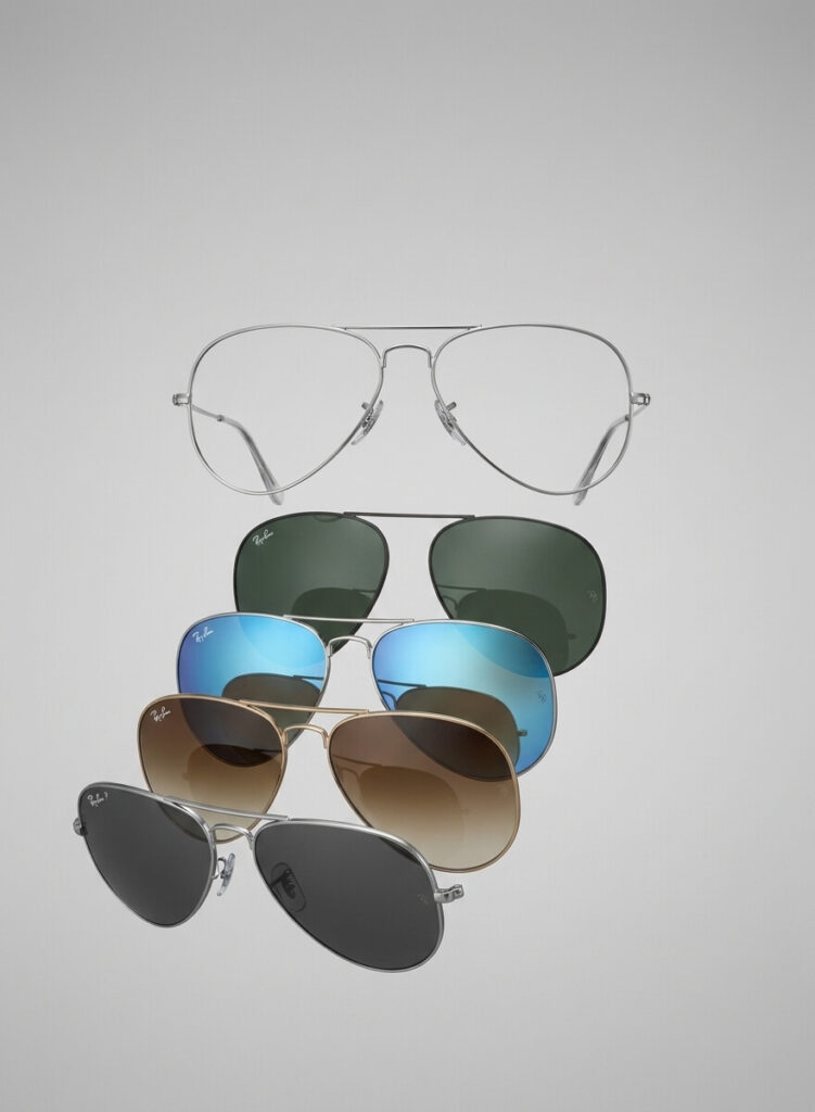 Verres Ray-Ban 3689 Aviator Metal II d'origine | Remplacement