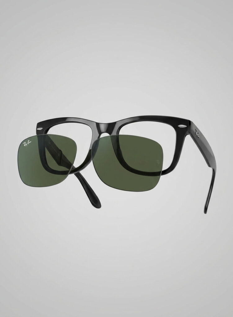Verres authentiques Ray-Ban 4105 Folding Wayfarer | Remplacement