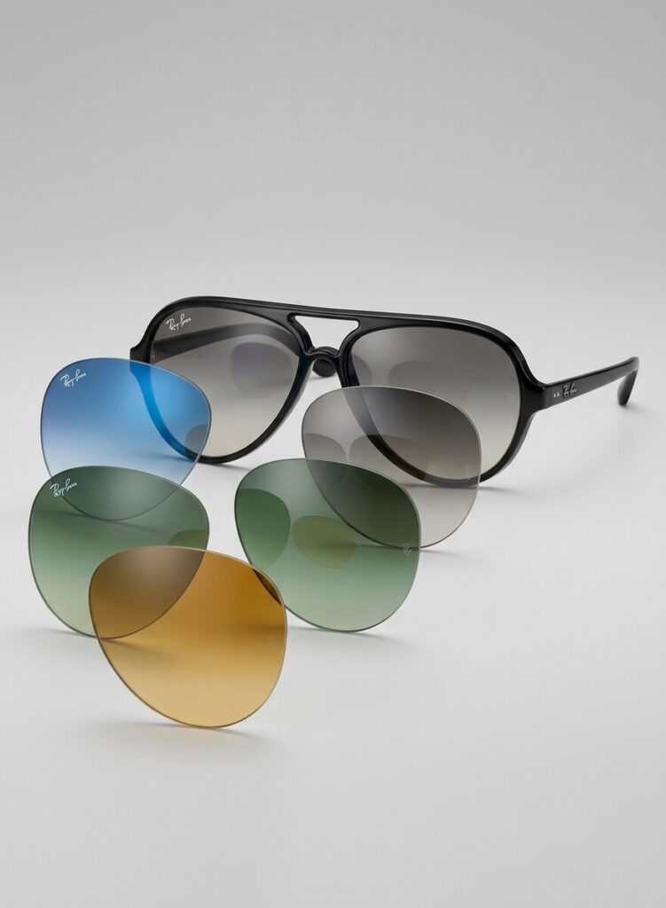 Verres Ray-Ban 4125 CATS 5000 d'origine | Remplacement officiel