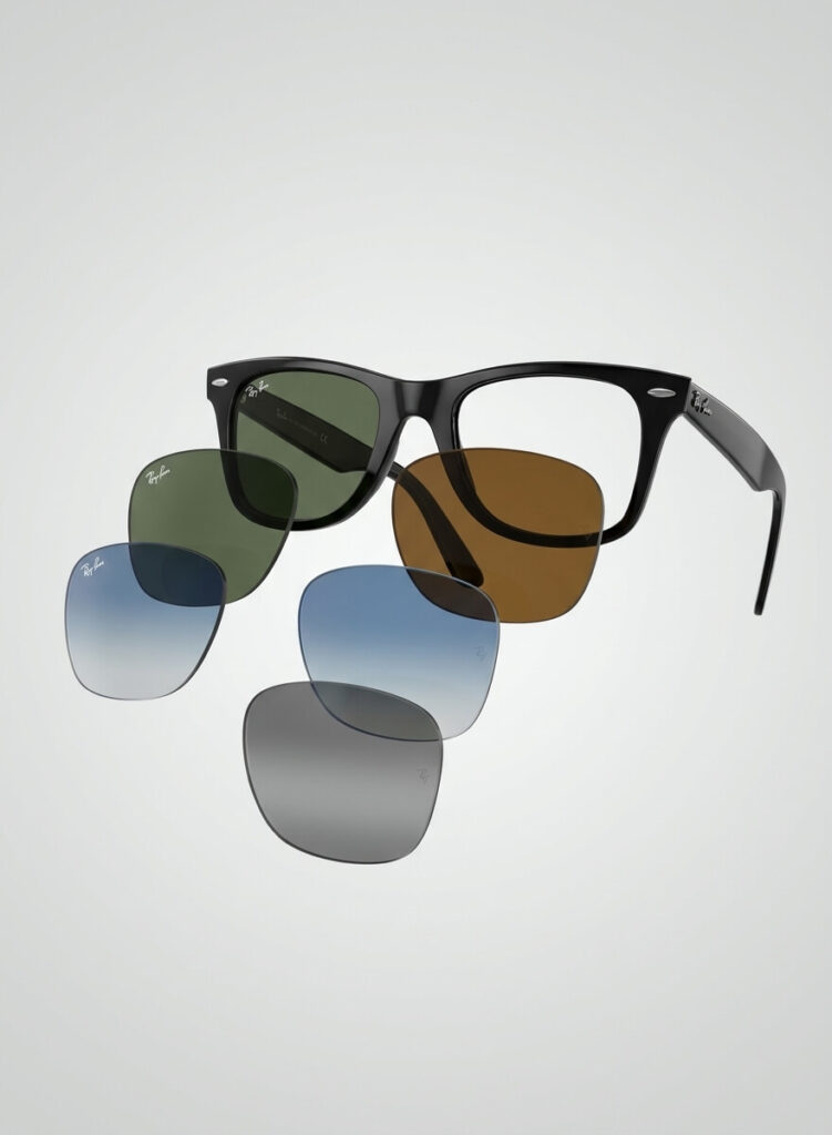 Verres authentiques Ray-Ban 4195 Wayfarer Liteforce | Remplacement