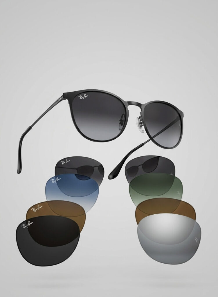Verres authentiques Ray-Ban 3539 Erika Metal – Pièces d’origine