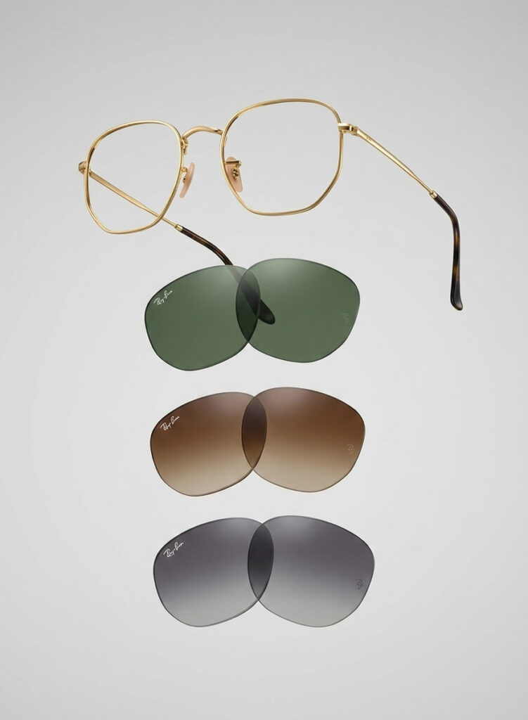 Verres de rechange Ray-Ban 3548N Hexagonal officiels