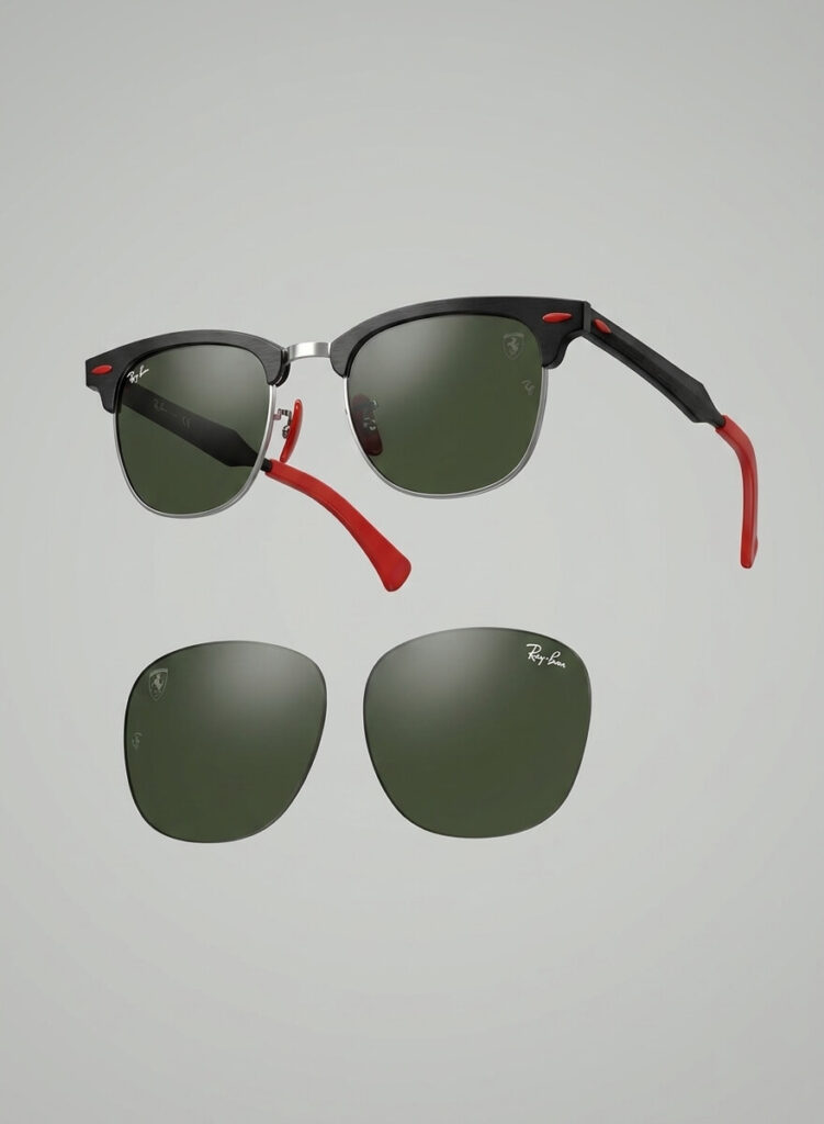 Verres originaux Ray-Ban RB3807M de remplacement