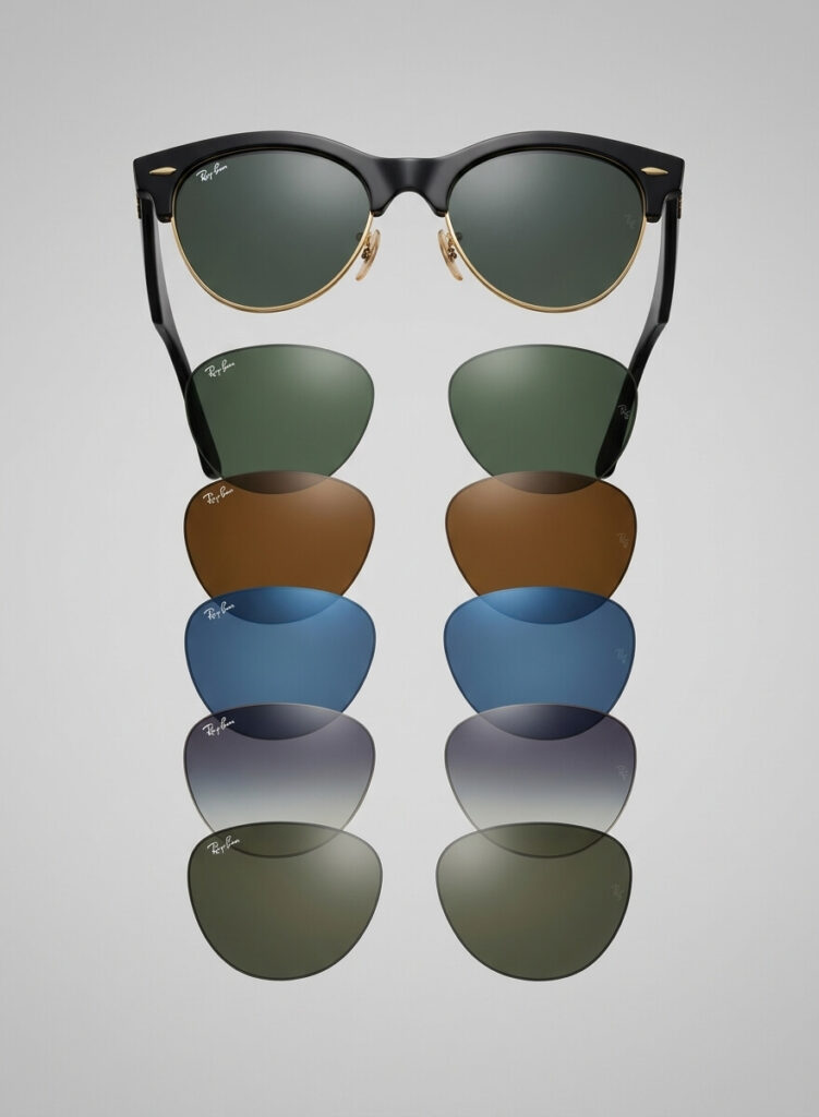 Verres originaux Ray-Ban RB2341 Clubmaster Way | Remplacement officiel