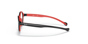 Branches originales Ray-Ban RB9075V, couleur 3876 · Noir sur rouge